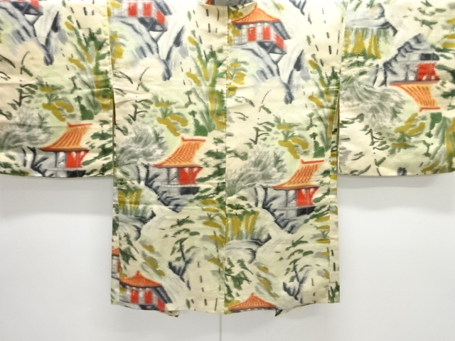 JAPANESE KIMONO / ANTIQUE TAISHO ROMANCE: TAISHO ROMAN / TREE SCENERY 